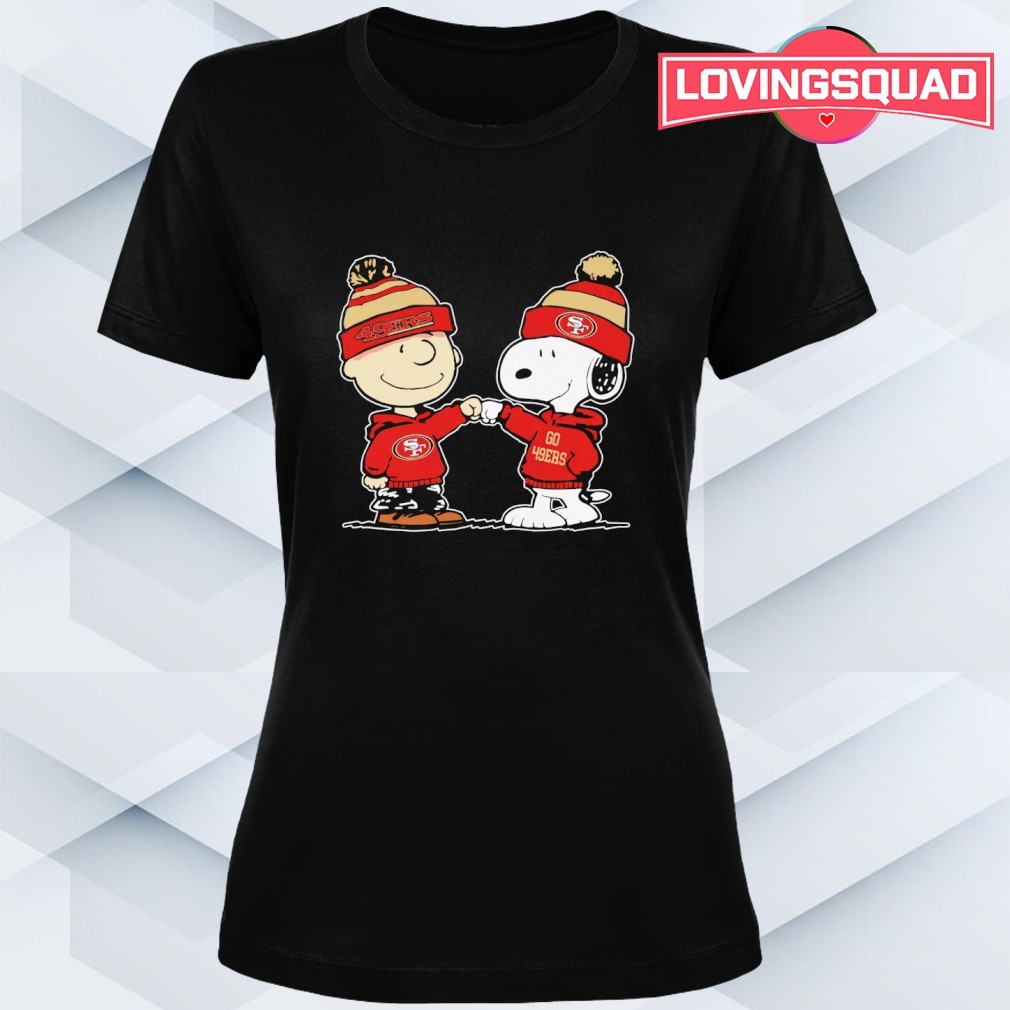San Francisco 49ers Snoopy and Charlie Brown best friends shirt