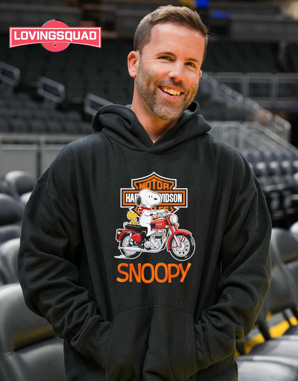 Snoopy and Woodstock Harley-Davidson Motorcycle shirt, merch, gear