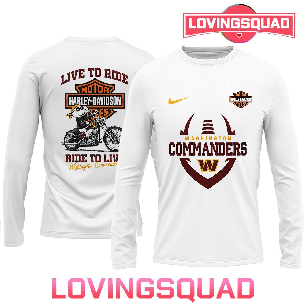 Washington Commanders x Peanuts Snoopy Harley Davidson live to