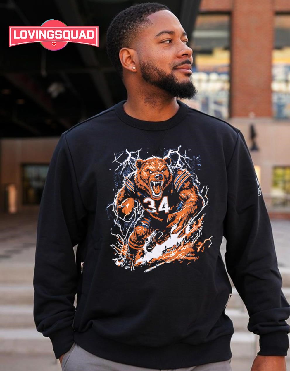Windy City Beast 34 Chicago Bears jersey shirt, merch, gear & apparel