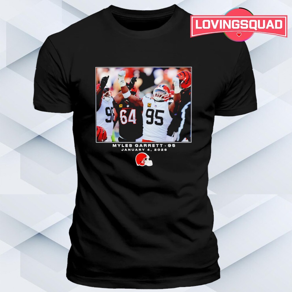 Cleveland Browns Myles Garrett NFL Flash Features Week 18 Big & Tall shirt,  merch, gear & apparel