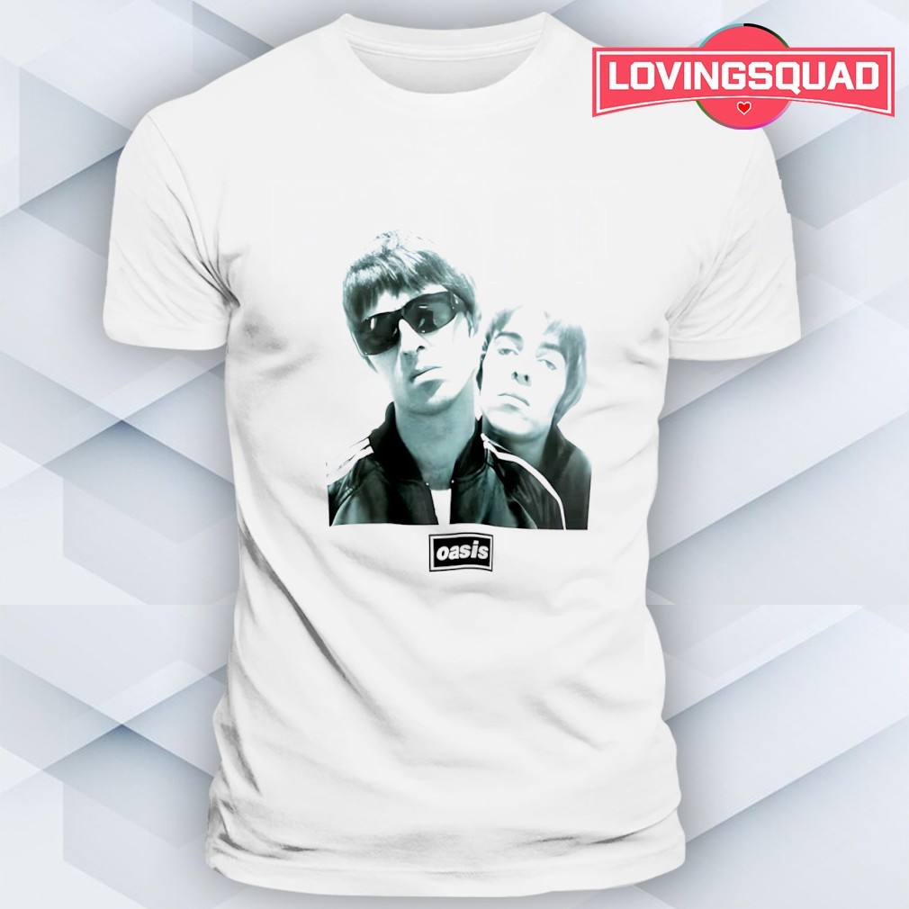 Oasis Noel and Liam Boxed Photo graphic shirt, merch, gear & apparel