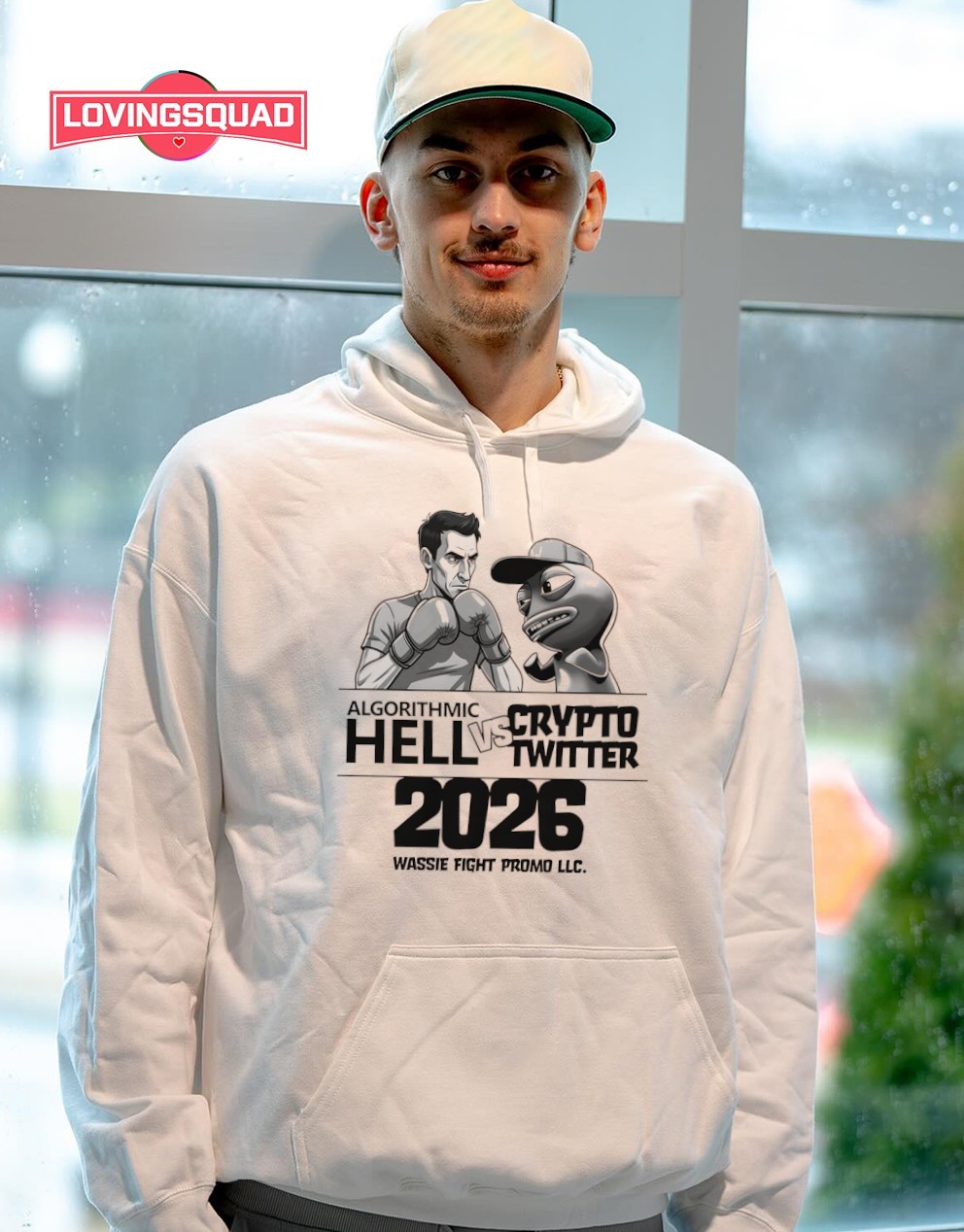 Algorithmic Hell vs Crypto Twitter 2026 Wassie Fight Promo LLC. shirt,  merch, gear & apparel